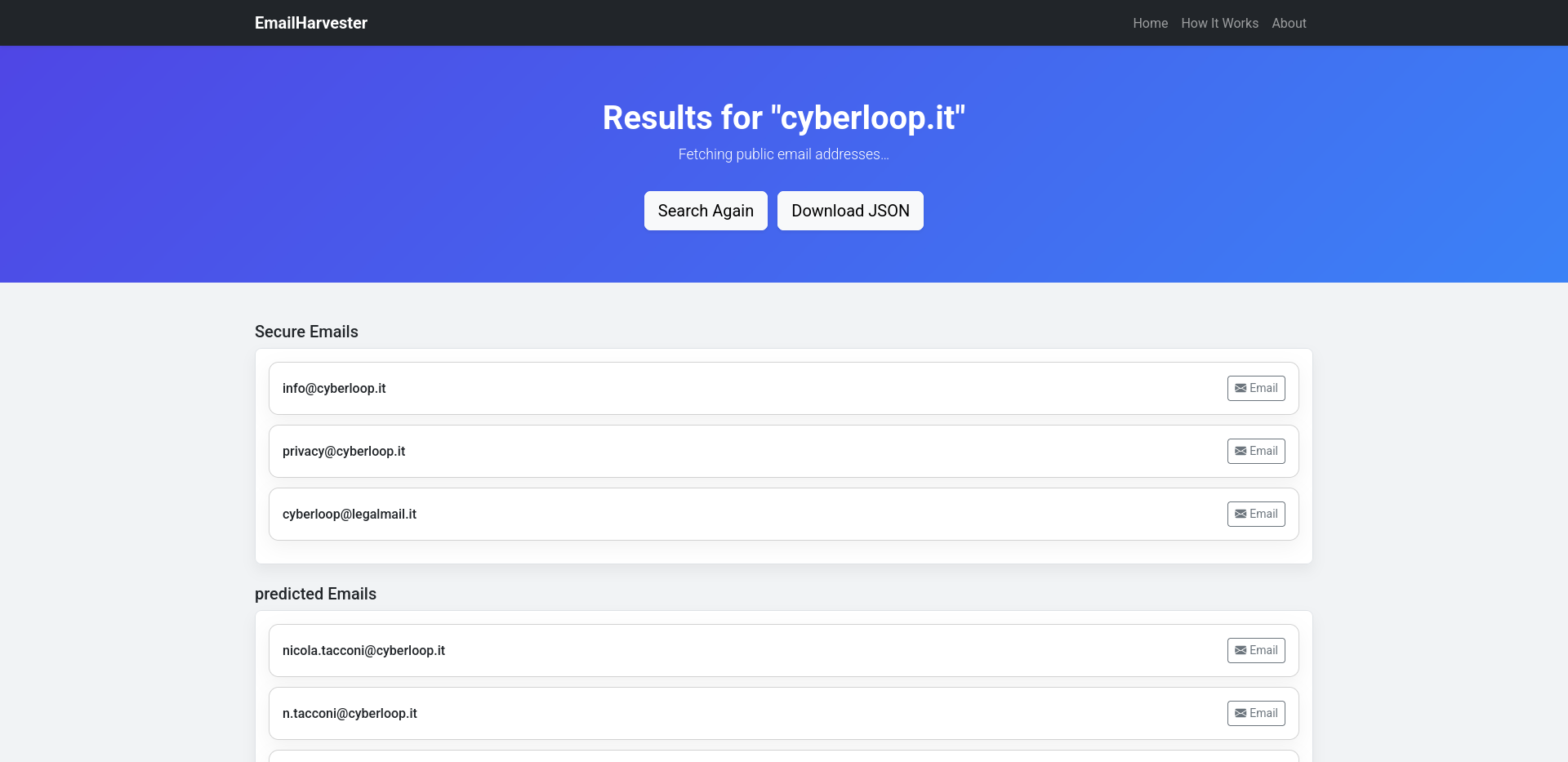 Result Page