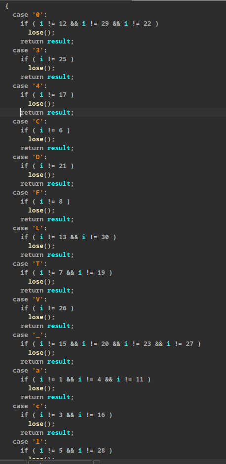 the decompiled code